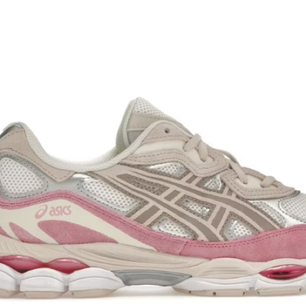 ASICS Women's Pink and White Sneakers - Picture 2 of 4